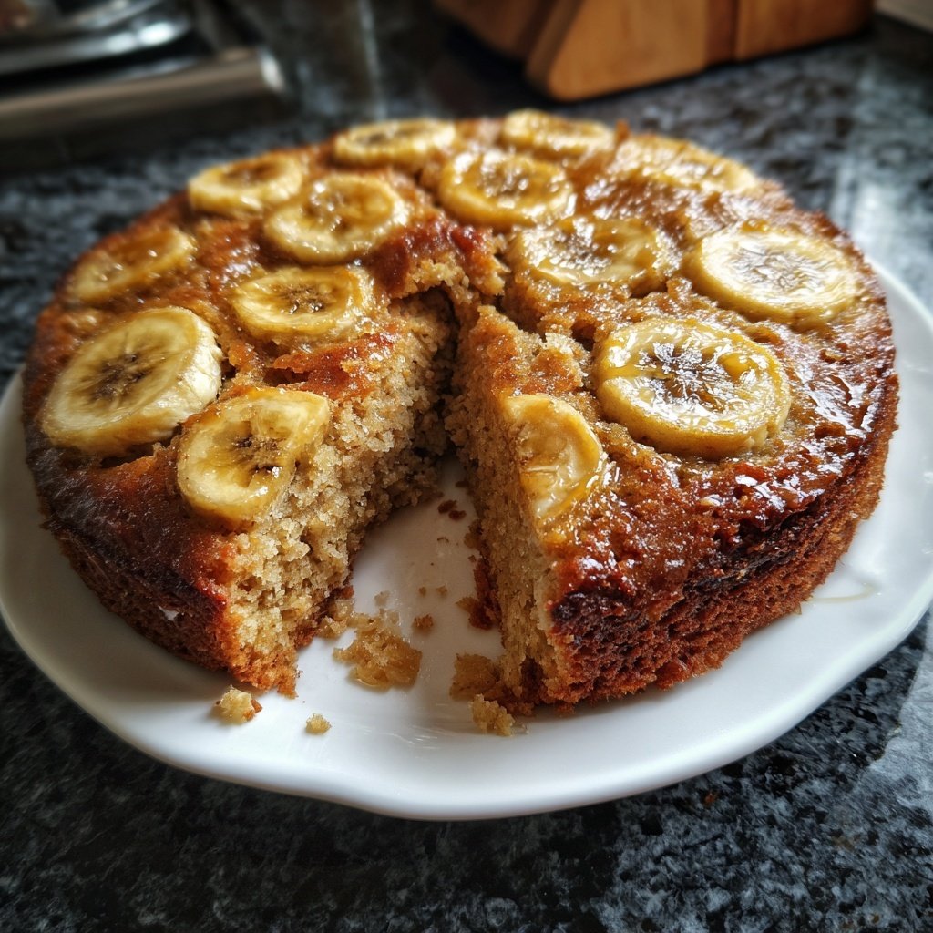 Bananenkuchen mit Hafermehl und Honig