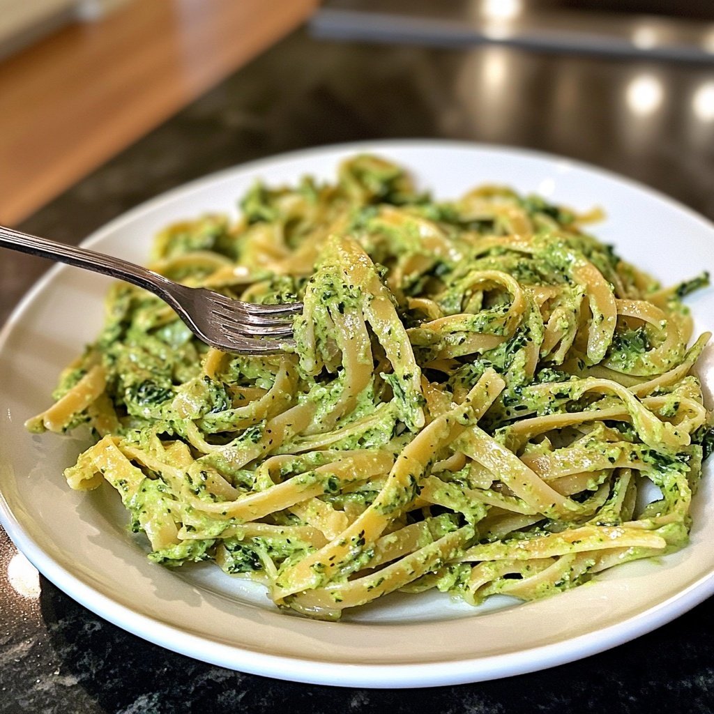 Green Goddess Pasta – mit Spinat und Grünkohl