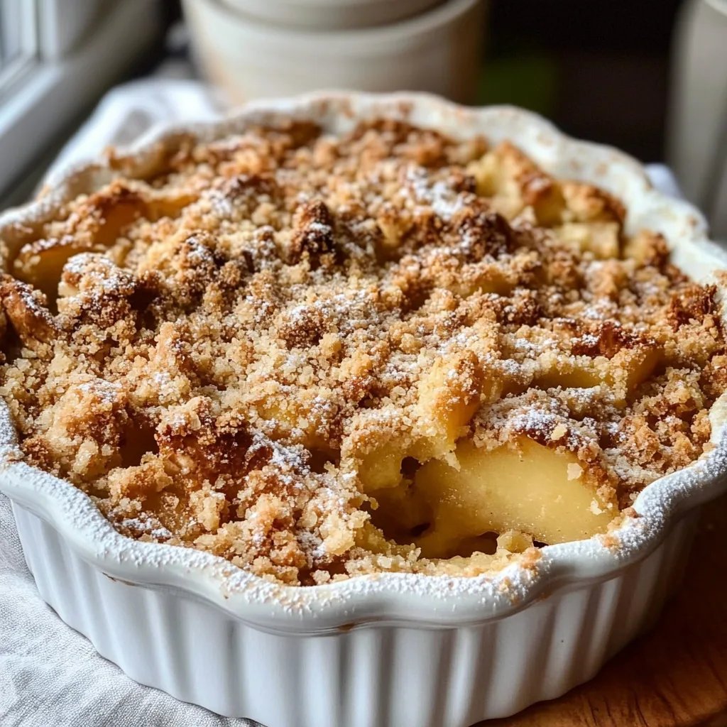 Apfel-Marzipan-Crumble