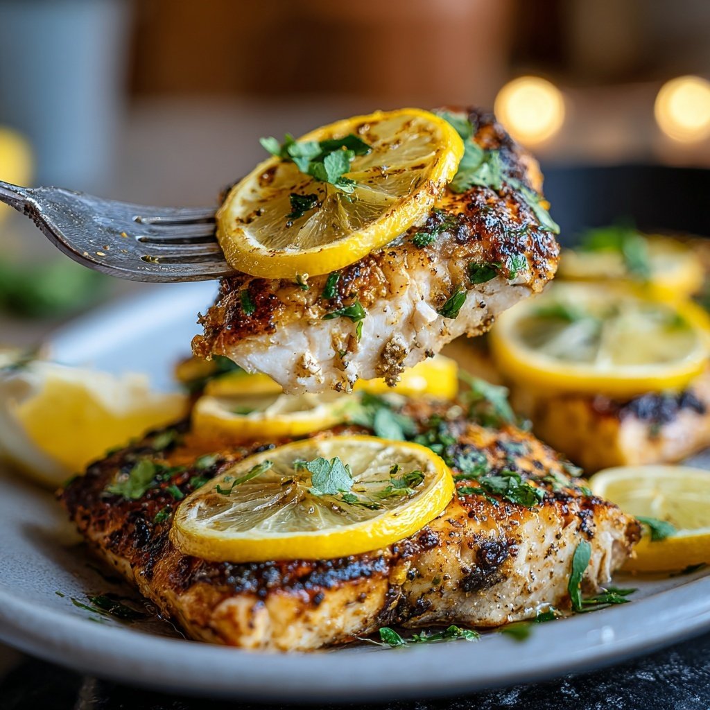 Gesund & Leicht Zitronen-Gegrillter Fisch