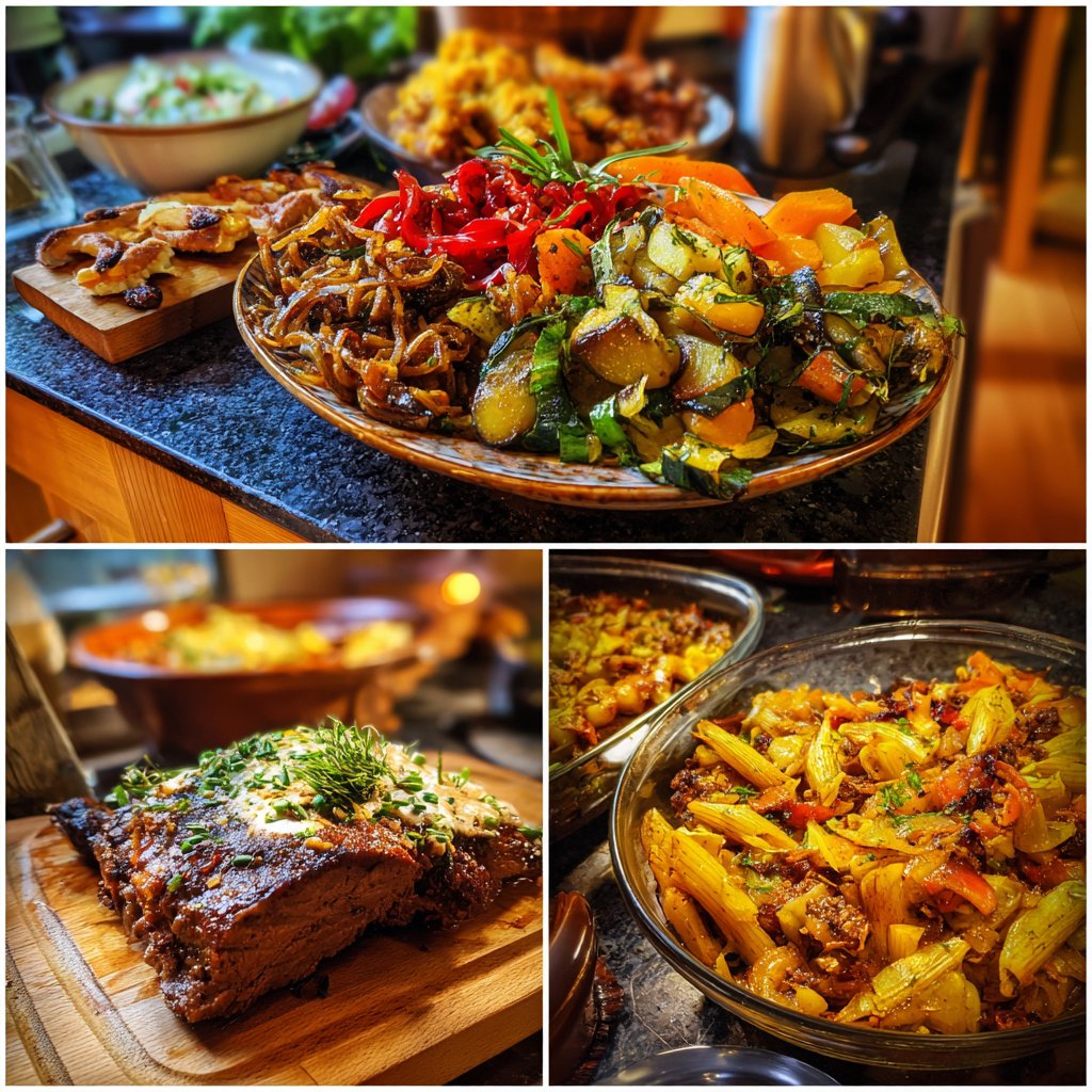 Essen Rezepte für große Runden