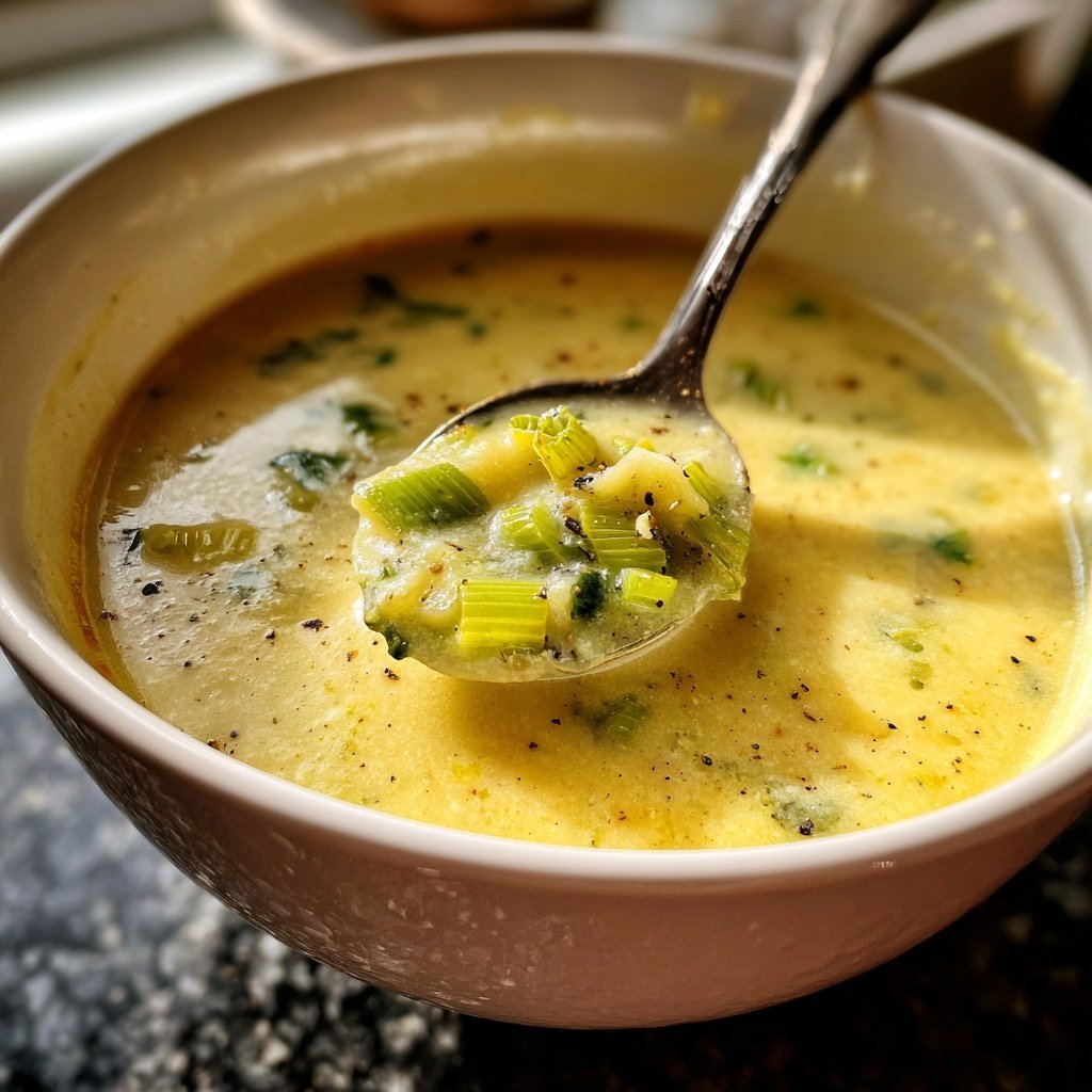 Blumenkohlsuppe mit Lauch