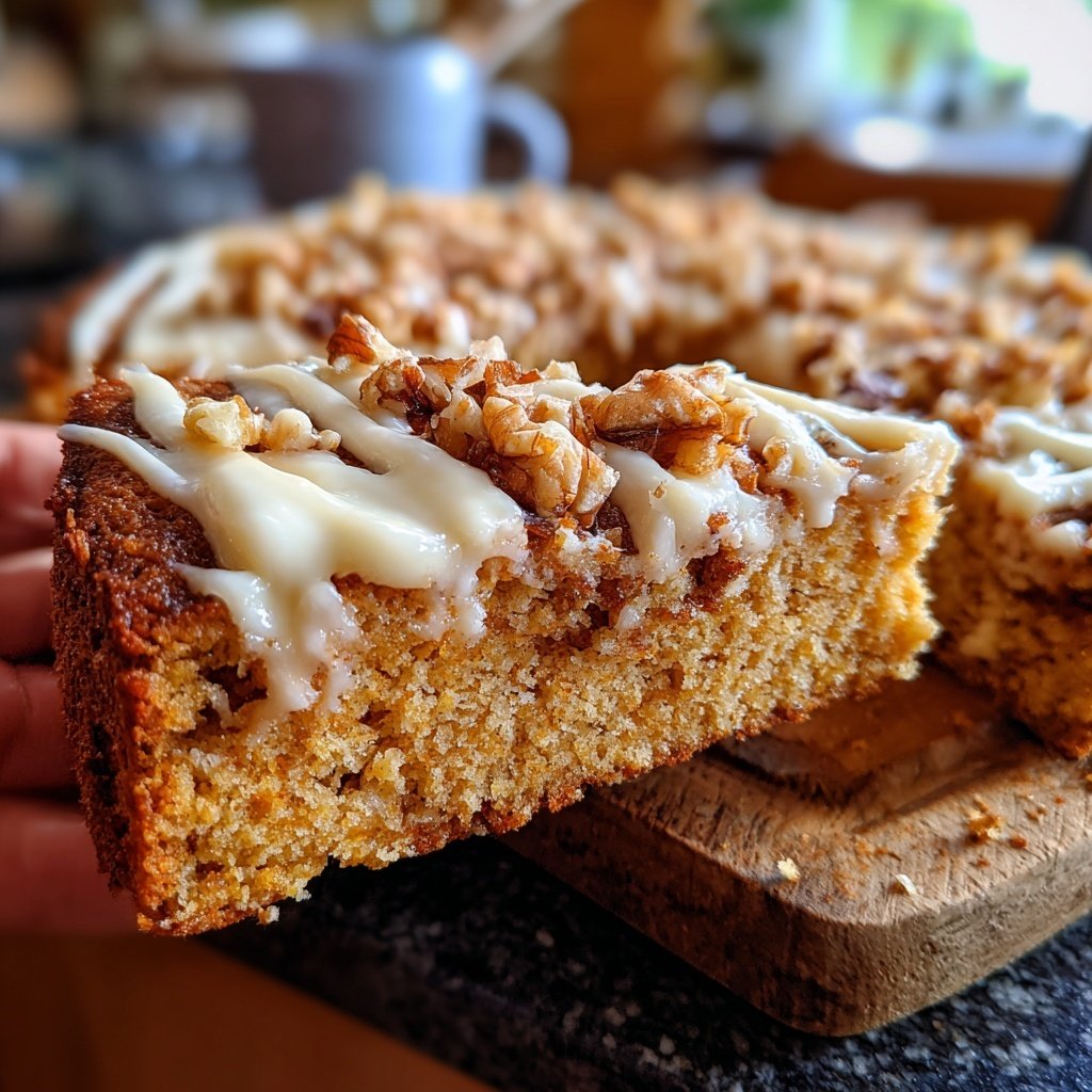 Karottenkuchen Mit Walnuss Topping