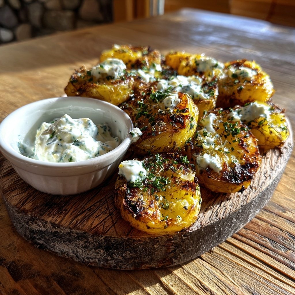 Grillkartoffeln Mit Kräuterquark