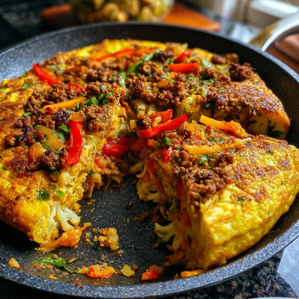 Blumenkohl Hack Pfanne Low Carb