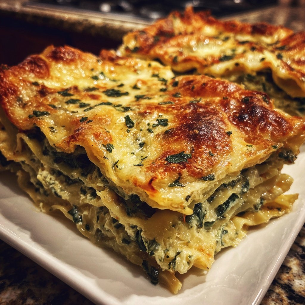 Lasagne mit Spinat und Ricotta