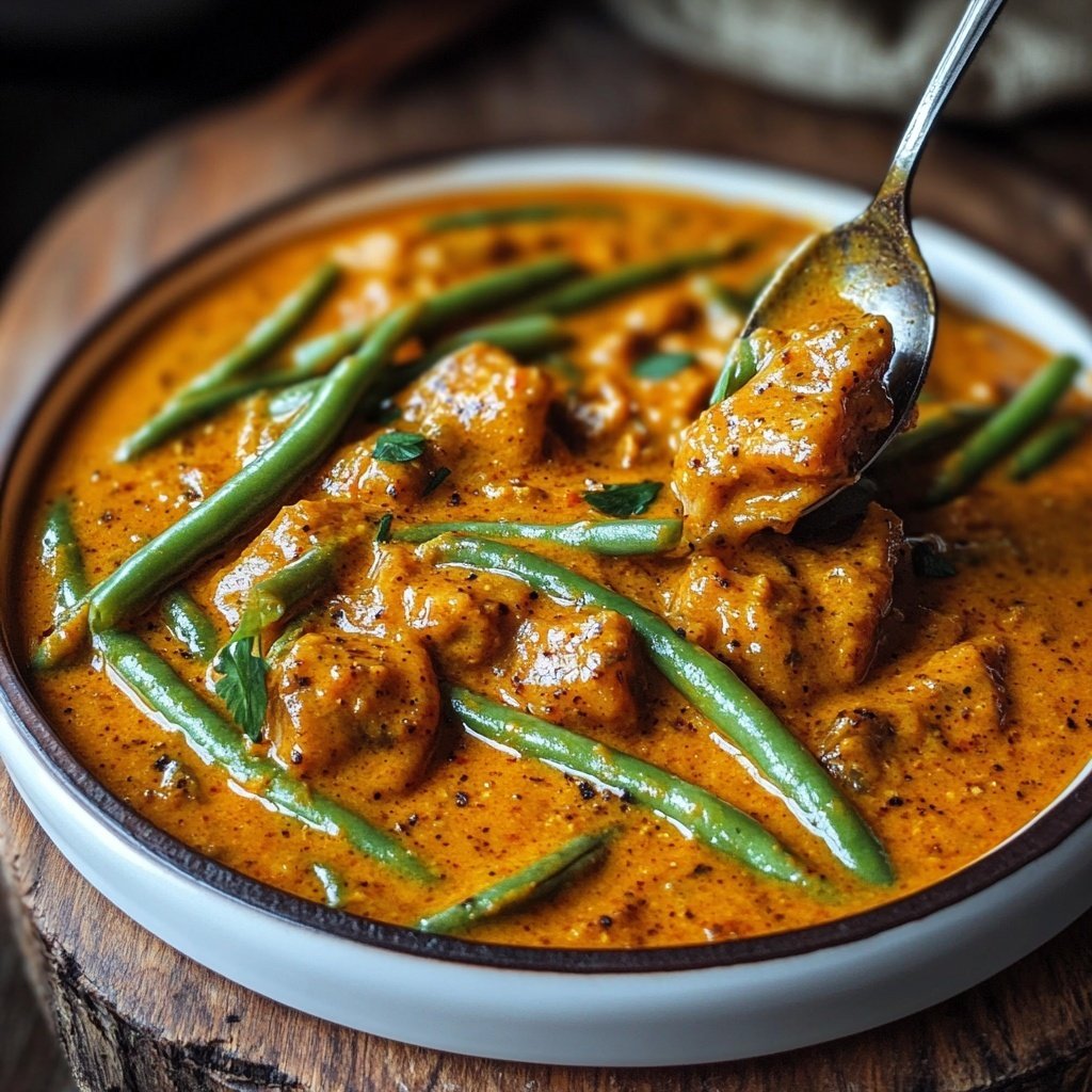 Curry mit grünen Bohnen