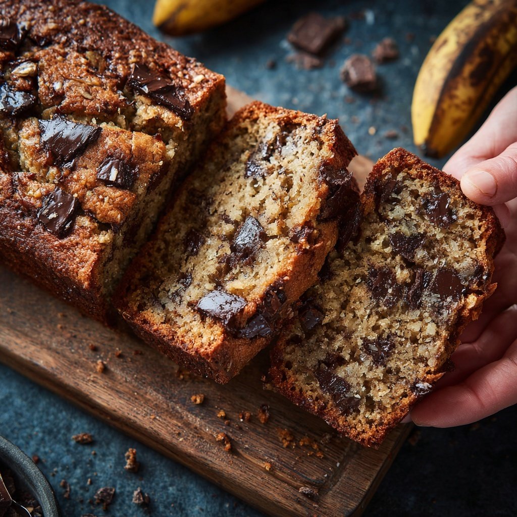 Bananenbrot mit Kakao