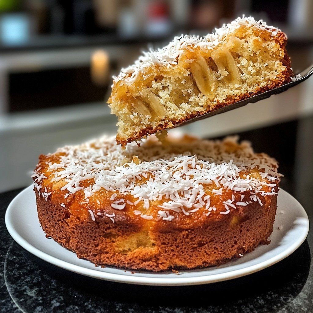 Bananenbrot mit Kokos