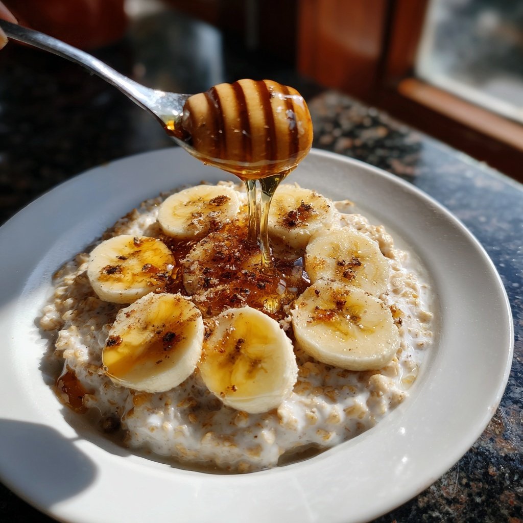 Frühstücksideen mit Haferbrei und Banane
