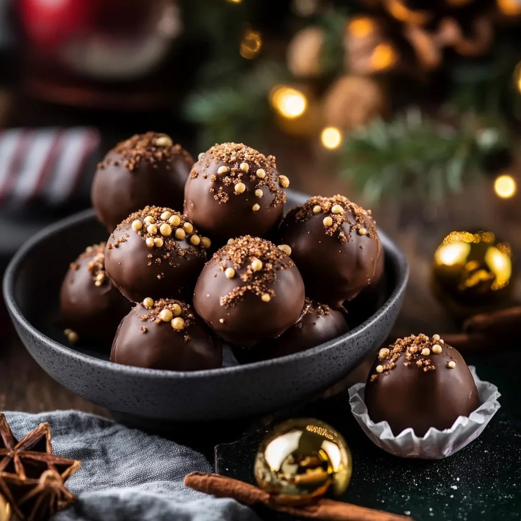 Spekulatius Kugeln - Pralinen für Weihnachten