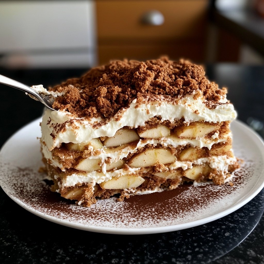 Bratapfel Spekulatius Tiramisu