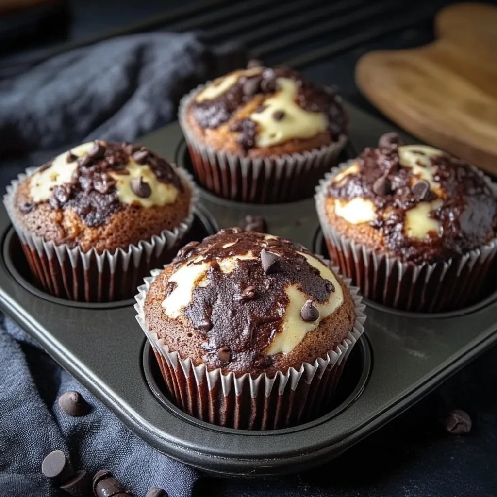 Schoko Käsekuchen Muffins