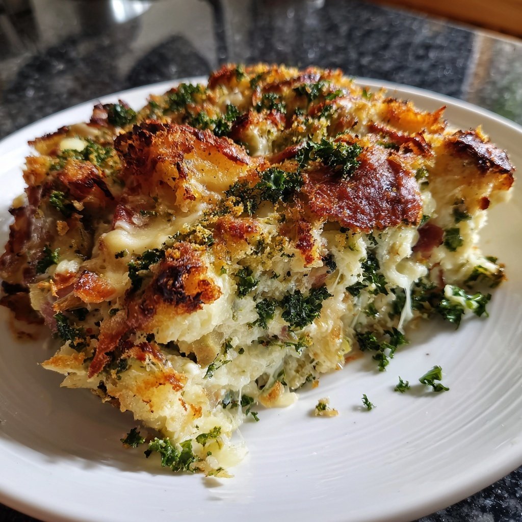 Herzhafter Grünkohlauflauf