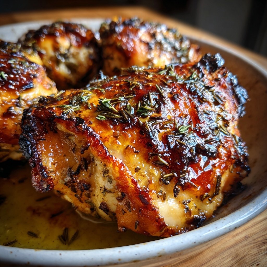 Hähnchen mit Honig-Thymian