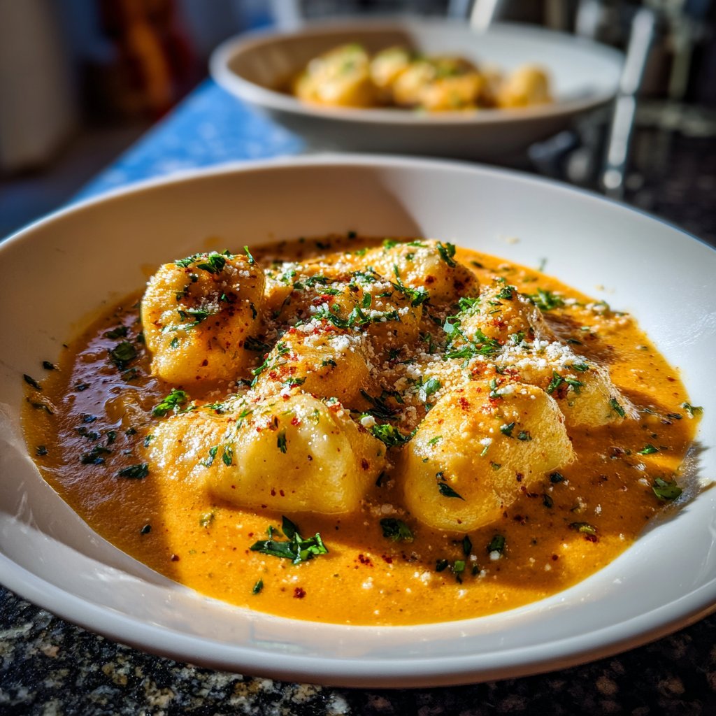 Gnocchi mit Kürbissauce